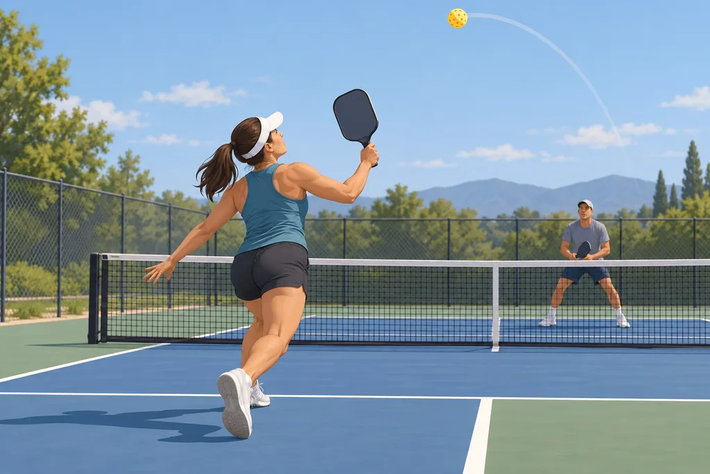 Illustration de l'article « Défendre un lob ou un smash au pickleball »
