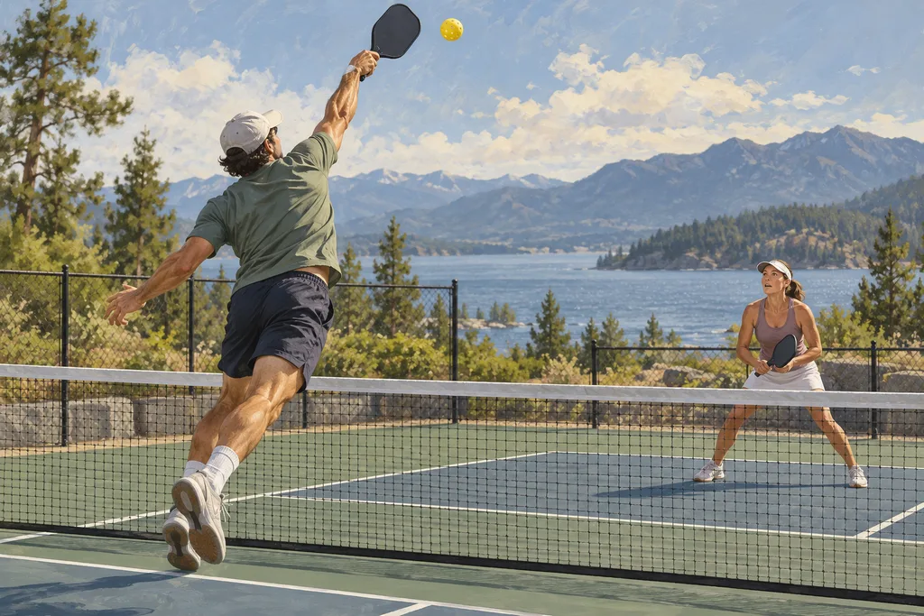 Illustration de l'article « Réussir son smash au pickleball : appuis, geste et placement »